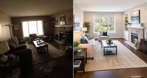gutes und schlechtes Immobilienfoto