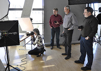 Gruppe bei Fotokurs Produktfotografie